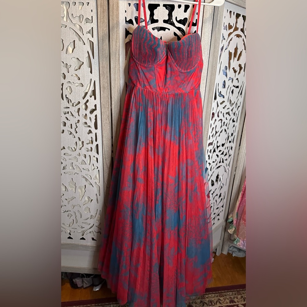 Anthropologie Hutch Pleated Tulle Sweetheart Dress. - Picture 4 of 7